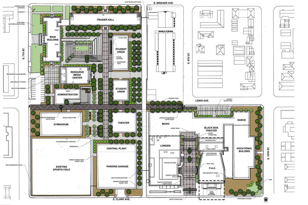 Las Vegas Academy Campus Map - Map of world